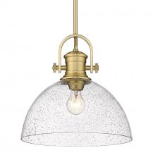  3118-L BCB-SD - Hines Large Pendant in Brushed Champagne Bronze with Seeded Glass Shades